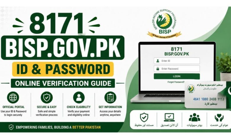 8171 BISP Gov PK ID & Password - Online Verification Guide